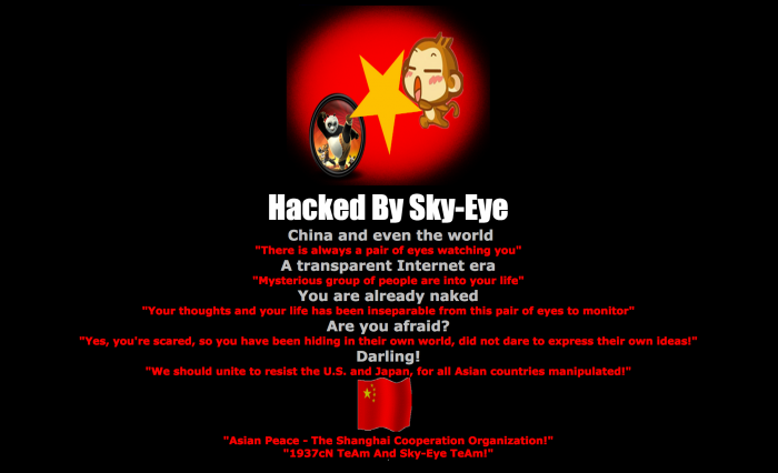 Nhóm hacker sky-eye tấn công gần 100 websites của Việt Nam