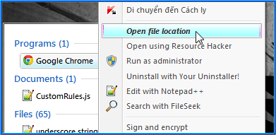 google-chrome-install-folder
