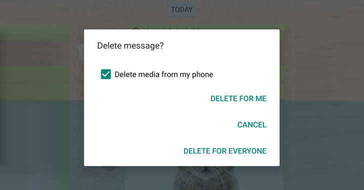 Tính năng “Thu Hồi Tin Nhắn” của WhatsApp  Không thể thu hồi các tệp đã gửi tới iPhone